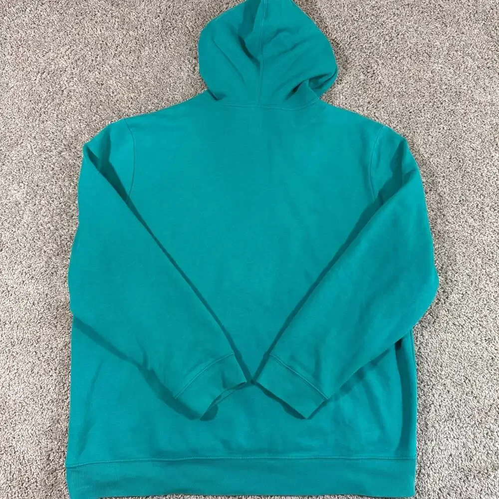 GAP Arch Logo Hoodie Mens XL Green Mirage Pullover Fleece Sweatshirt EUC - Picture 2 of 8